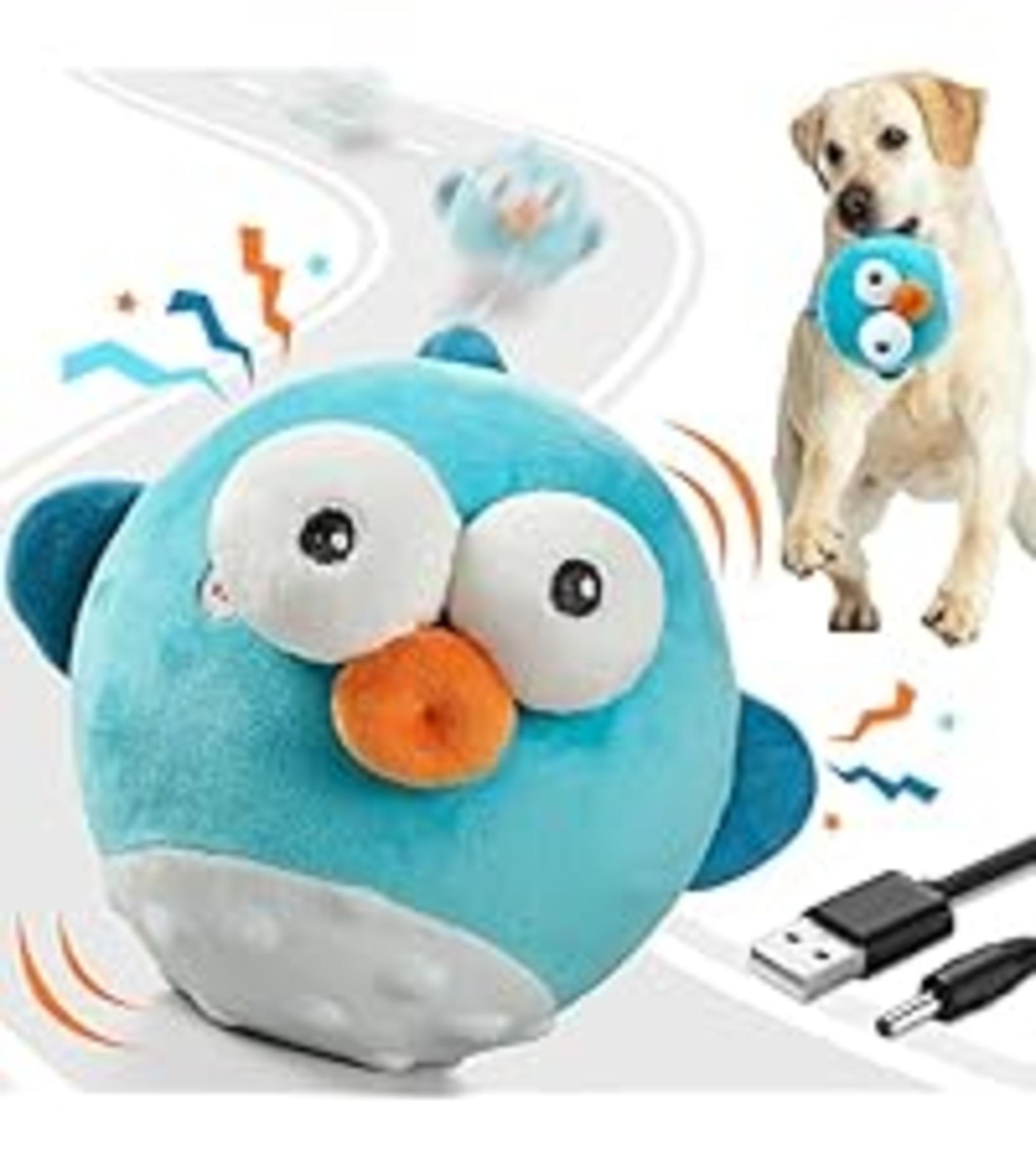 Interactive Moving Dog Toy with Bouncing Ball, Music & Recording image 15