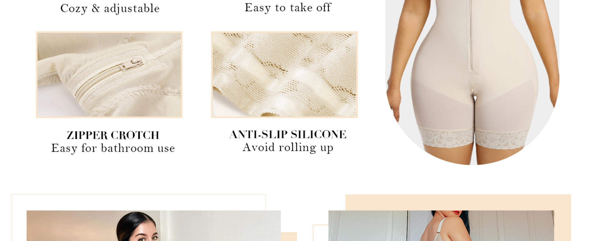 Postpartum Full Body Shapewear with Tummy Control & Butt Lifter image 10