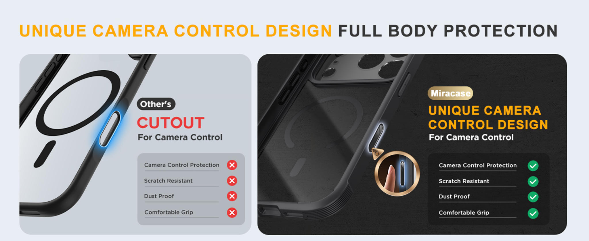 iPhone 17 Pro Max 6.9" Full-Body Case with Built-in Glass Screen & Camera Protector, Magnetic image 11