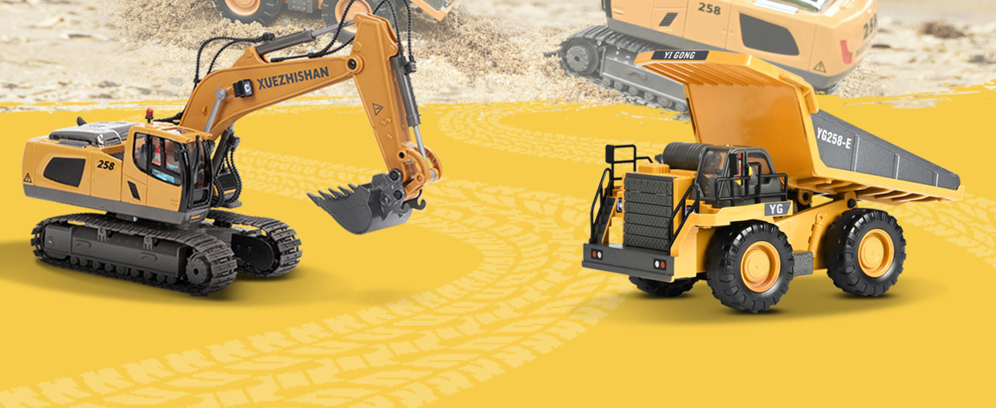 680° Rotating Remote Control Excavator Toy with Metal Shovel image 11