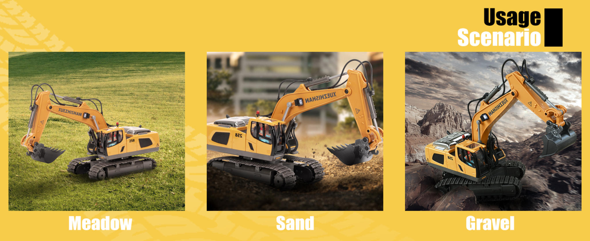 680° Rotating Remote Control Excavator Toy with Metal Shovel image 12