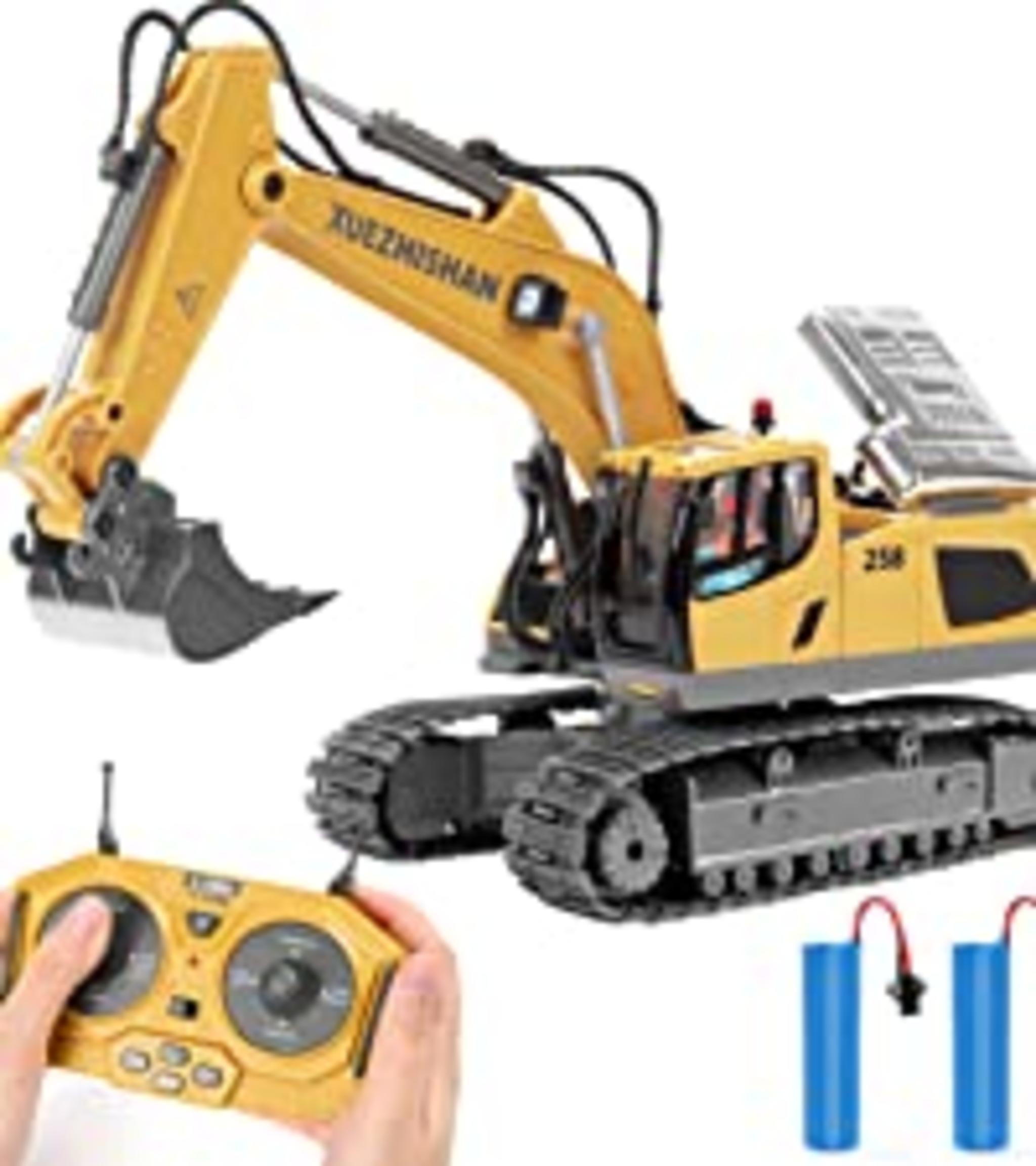 680° Rotating Remote Control Excavator Toy with Metal Shovel image 17