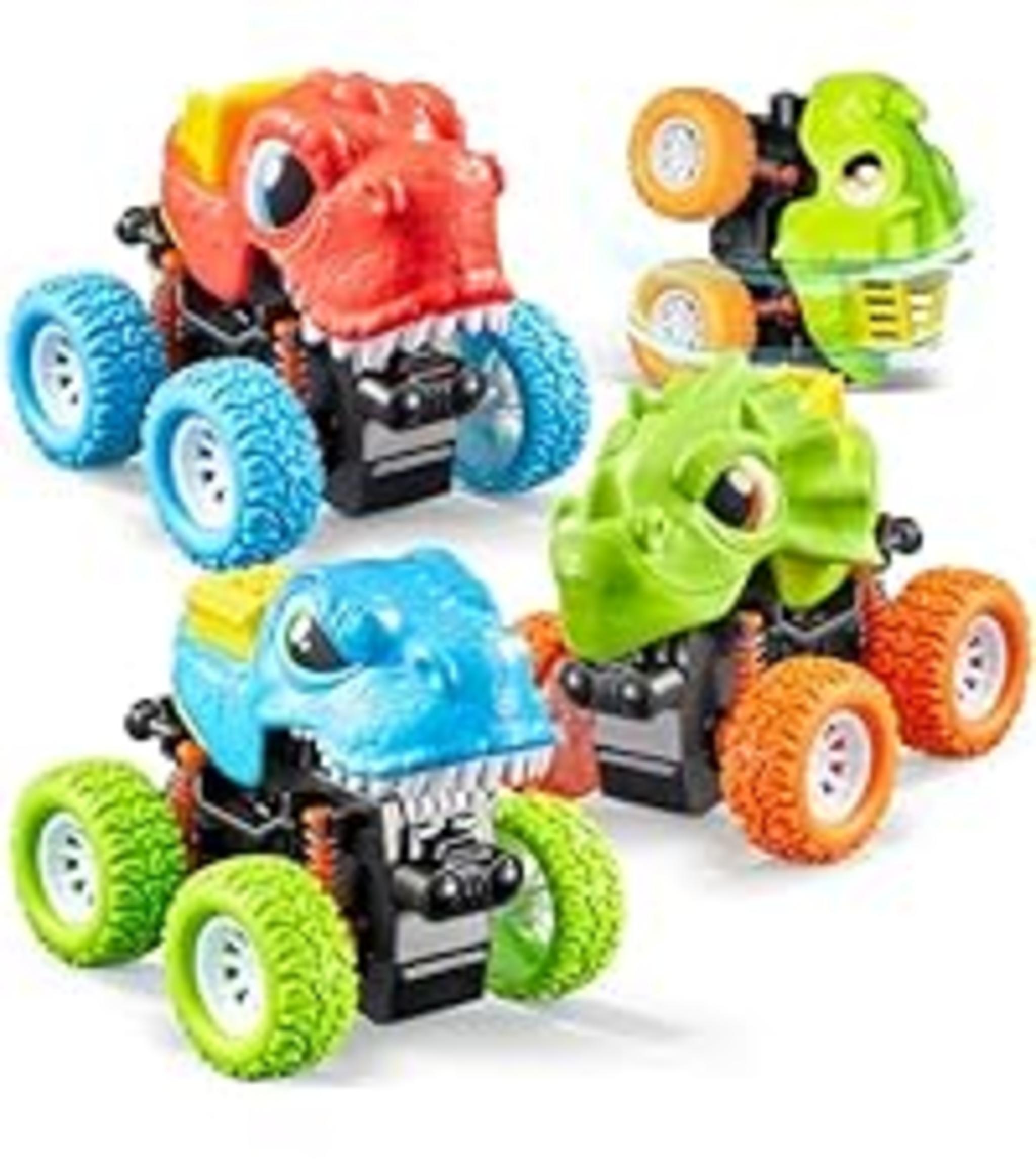 13-in-1 Dinosaur Transport Truck with 12 Pull Back Cars & Sounds image 21