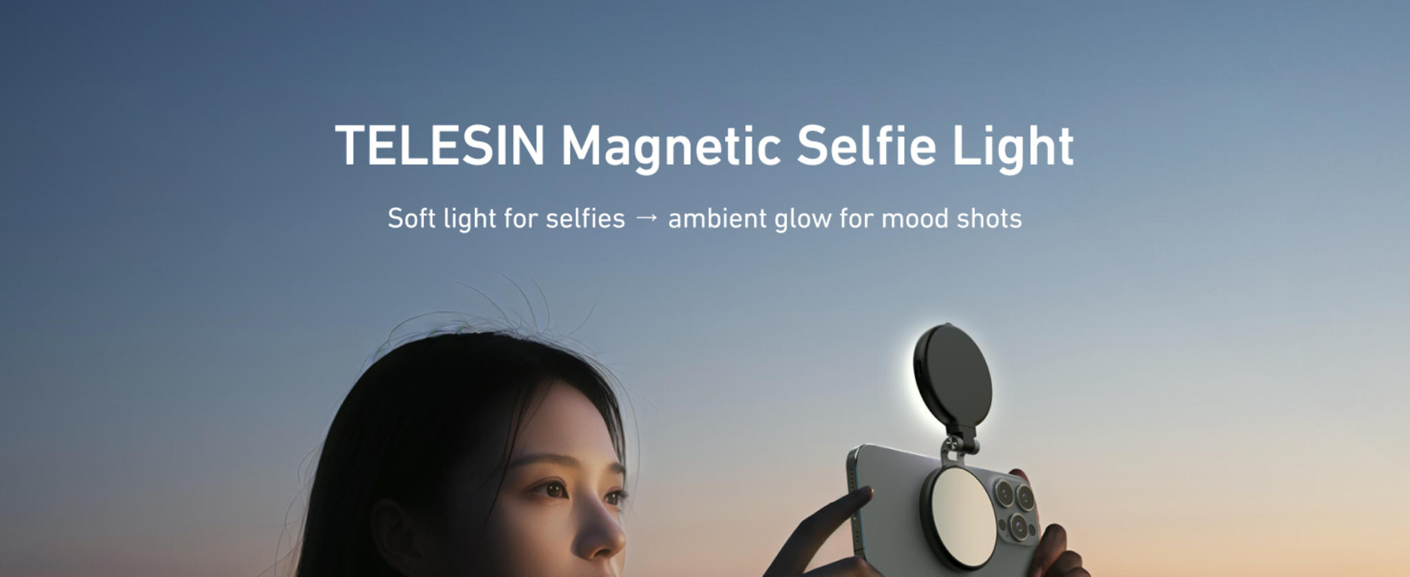 Magnetic Phone Selfie Light with Mirror, CRI97 360° LED Ring Light image 7