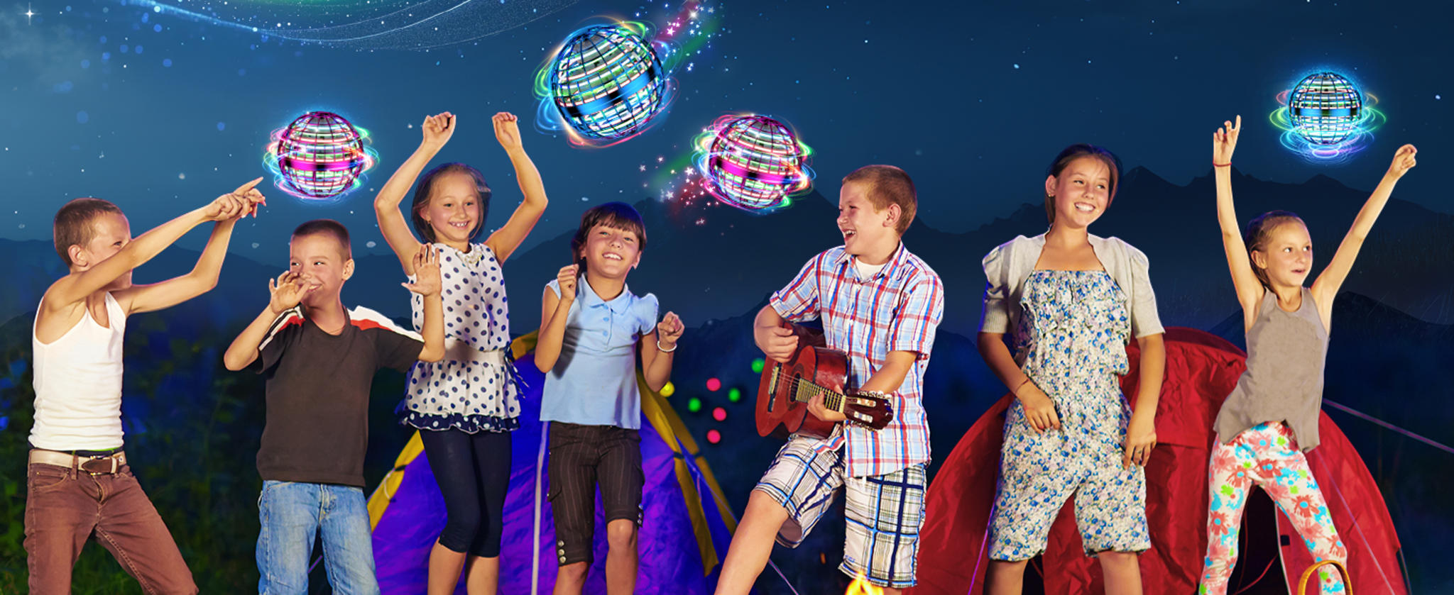 AI Flying Orb Ball Toy with LED Lights, 4 Flight Modes for Ages 6+ image 7