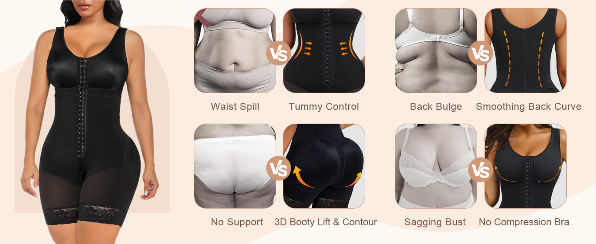 Full Body Shapewear with Tummy Control & Butt Lift image 12