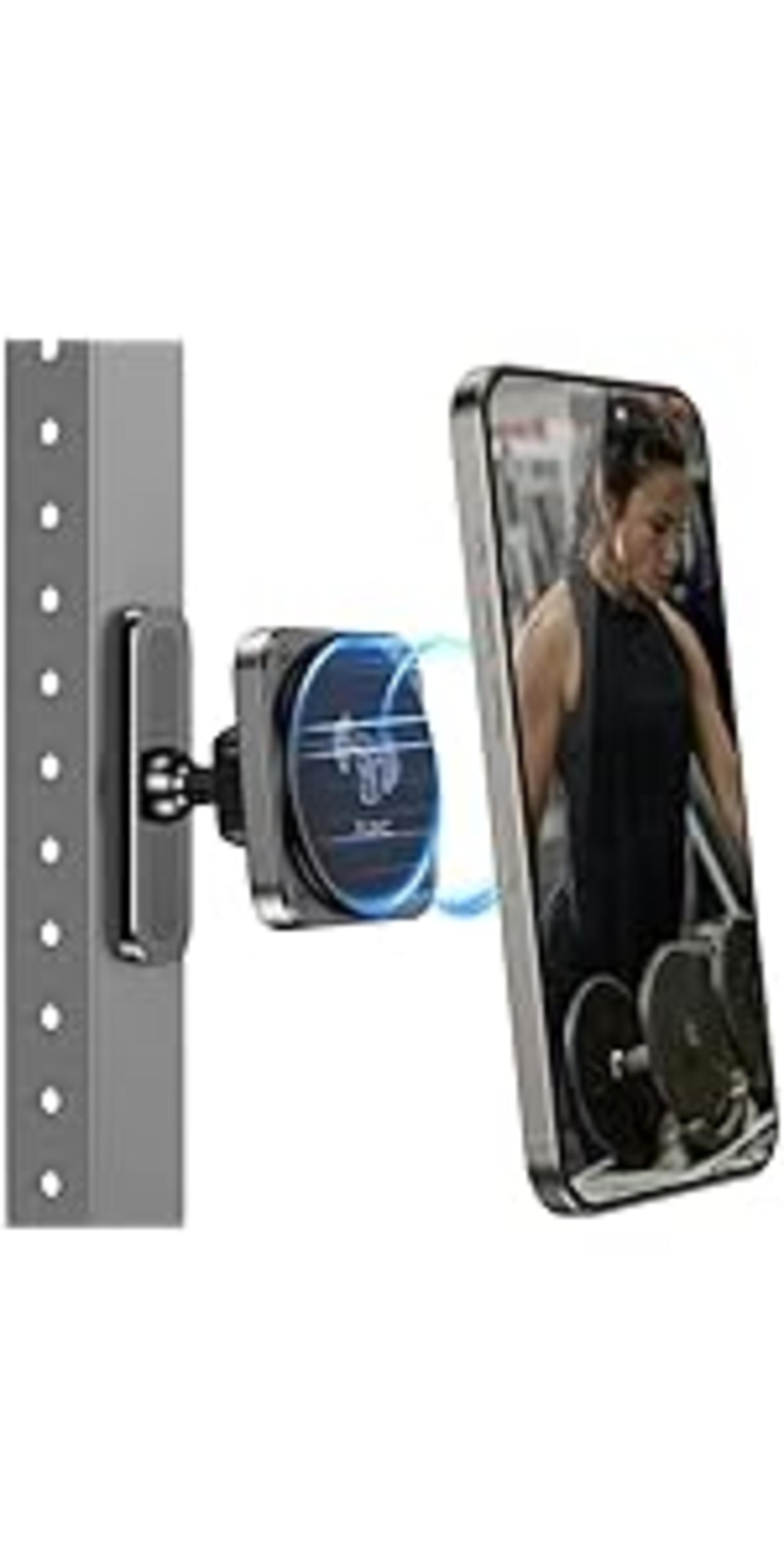 Magnetic Phone Holder for Gym Equipment, 360 Adjustable image 8