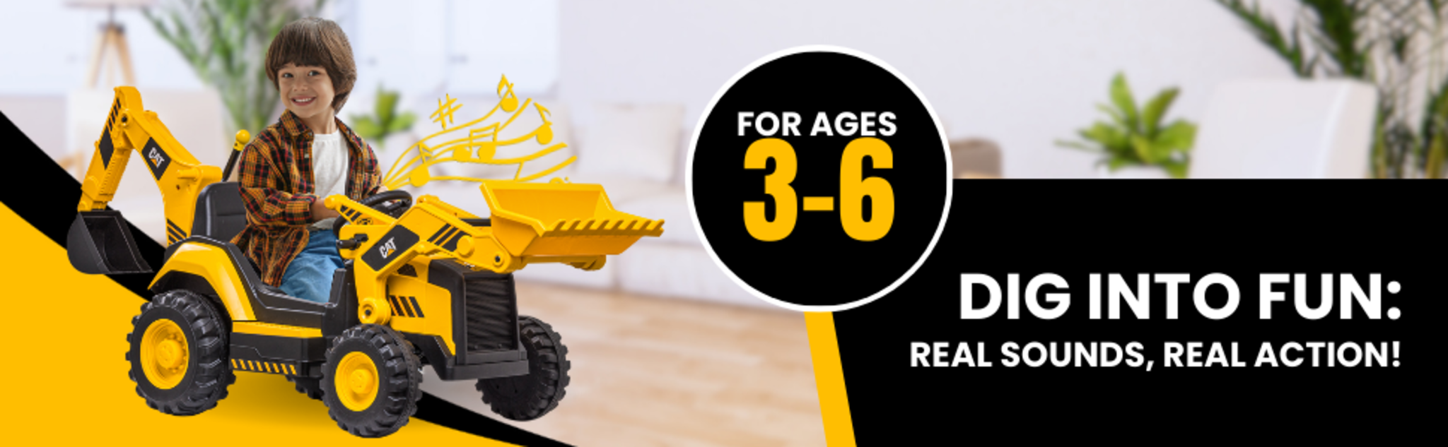 12V Ride-On Excavator Toy with Realistic Sounds & Digger Functions image 9