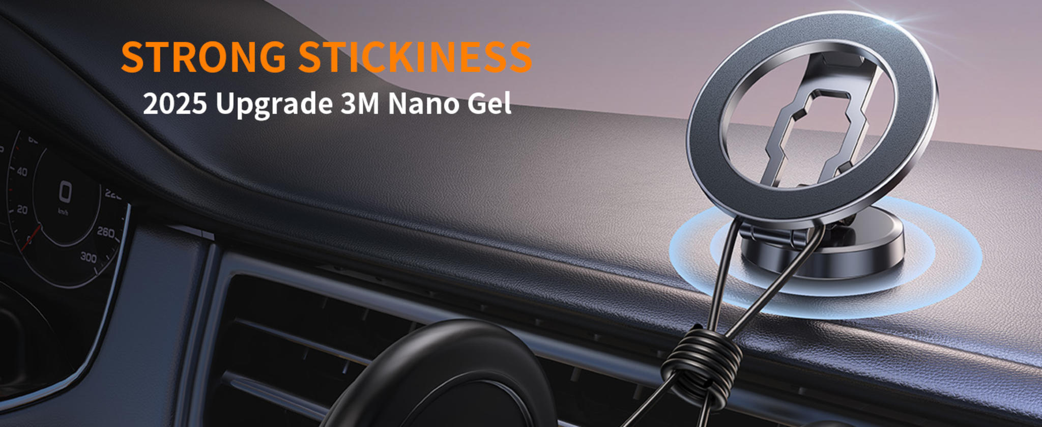 All-Metal Tri-Fold Magnetic Car Phone Mount image 8