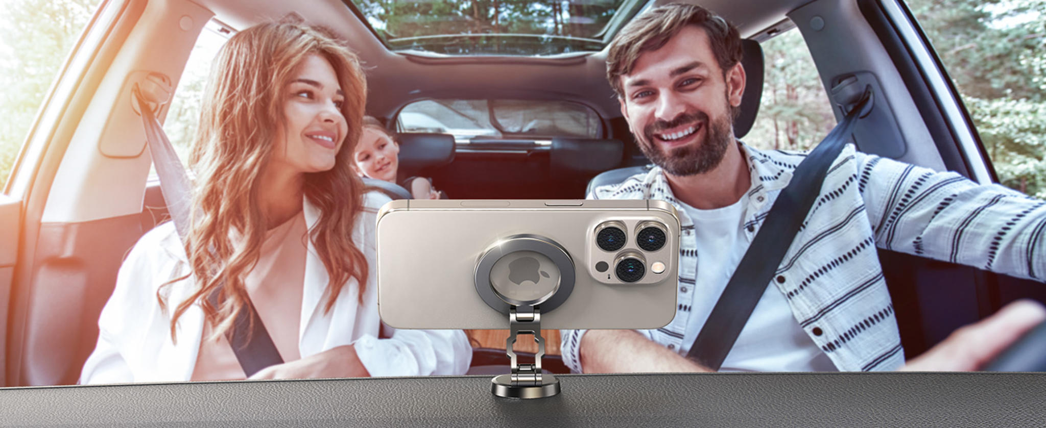 All-Metal Tri-Fold Magnetic Car Phone Mount image 13