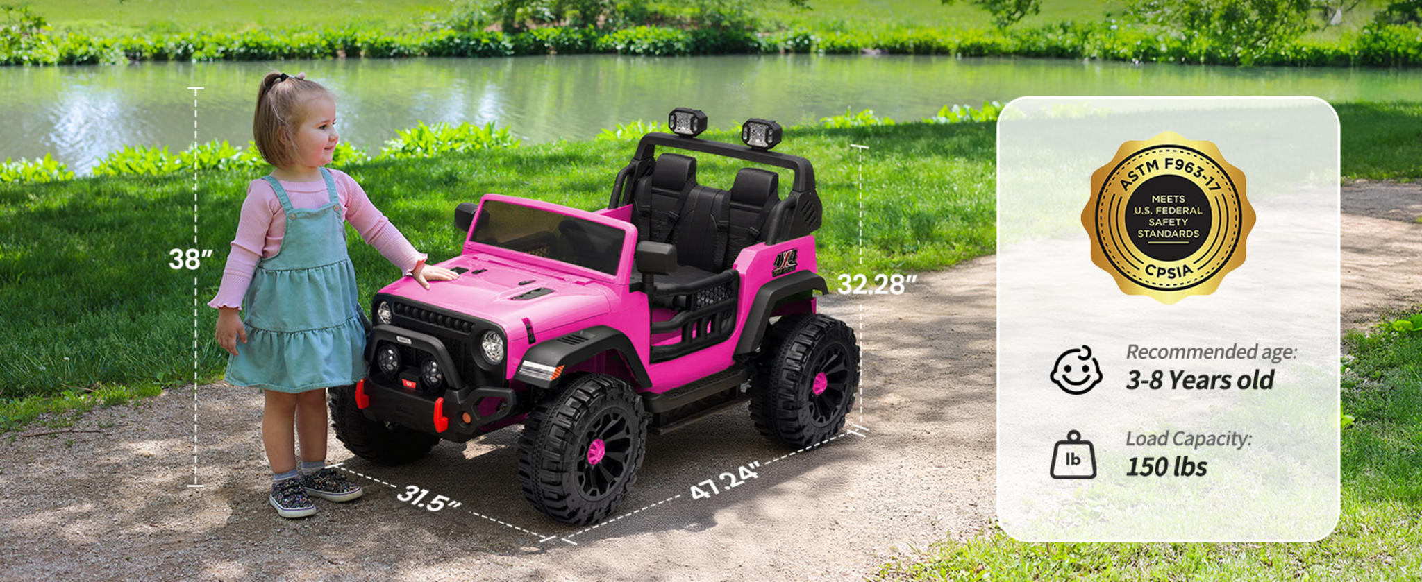 24V 2-Seater Kids Electric Ride-On Truck image 13