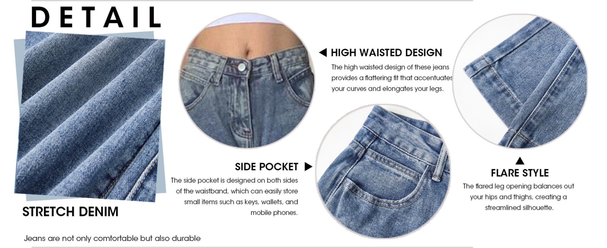 Women's Baggy Jeans Mid-Low Waist Boyfriend Vintage Wide Leg Denim Pants image 8