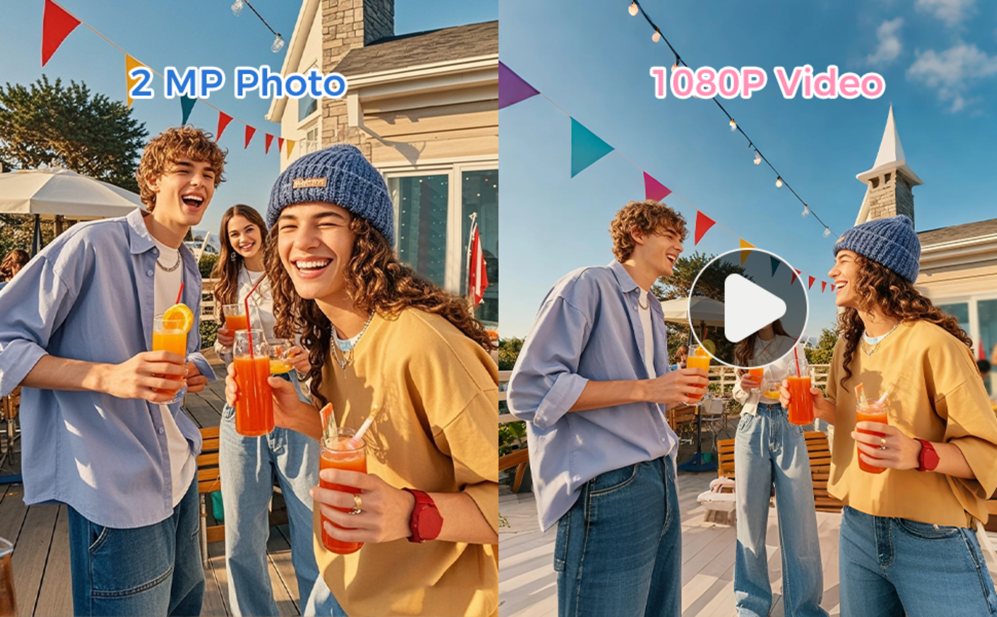 Mini Keychain Digital Camera, 2MP 1080P Pocket Camera with 32GB Card image 8