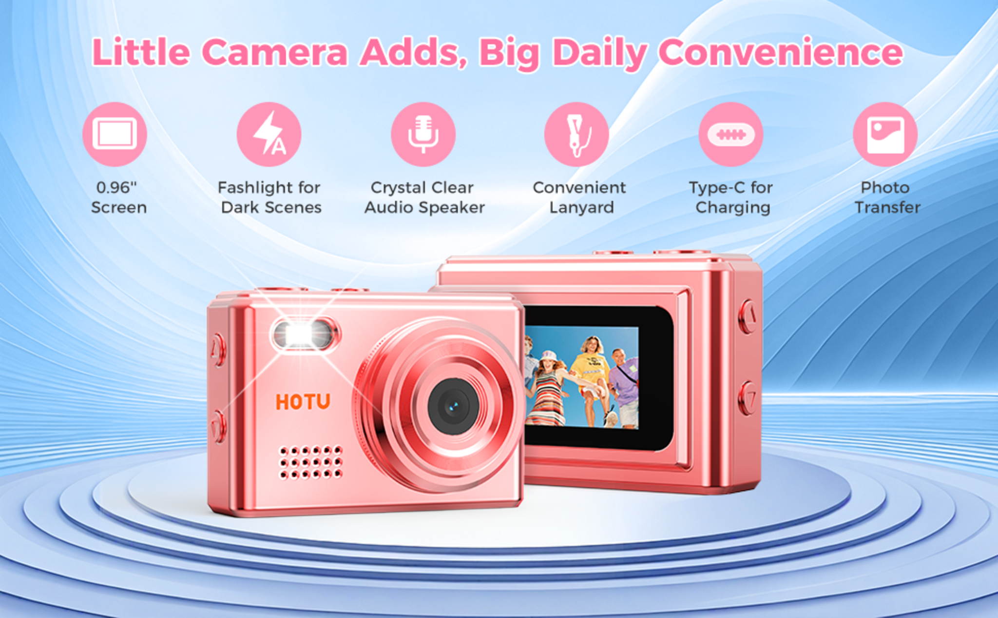 Mini Keychain Digital Camera, 2MP 1080P Pocket Camera with 32GB Card image 11