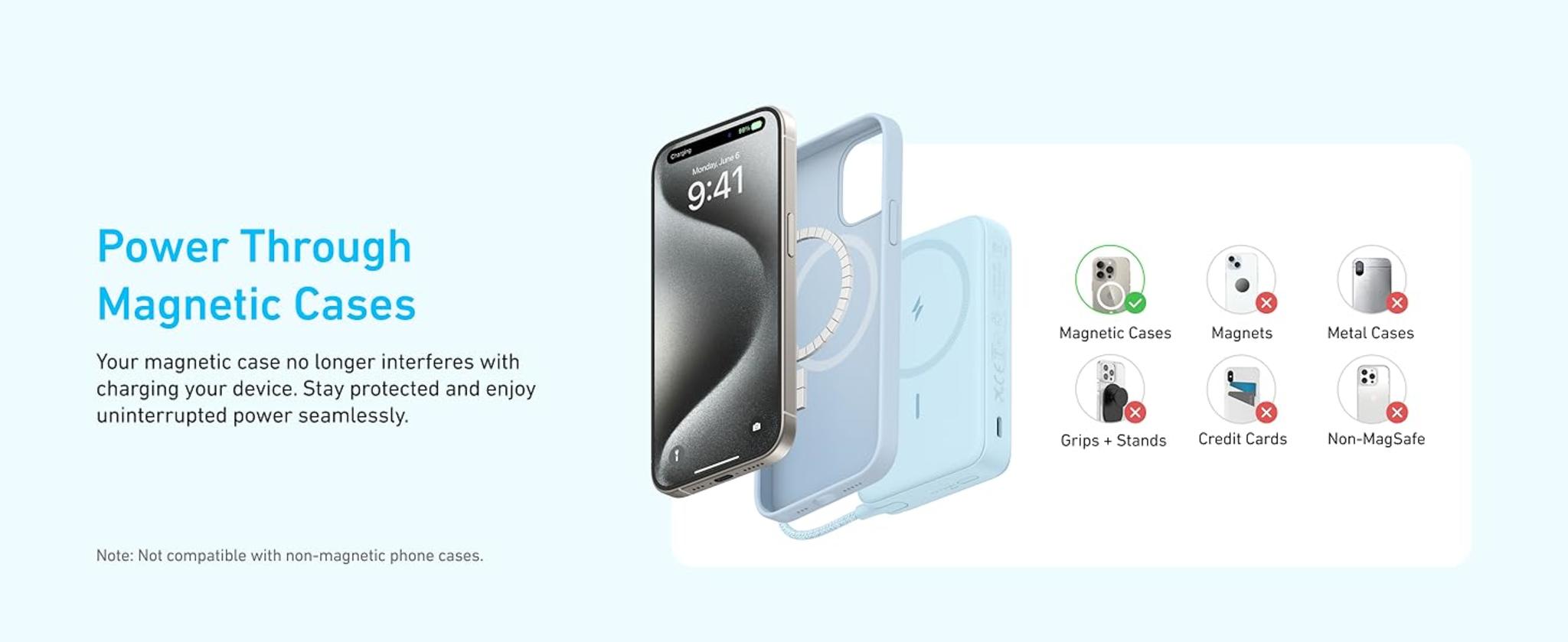 10,000mAh Magnetic Power Bank with 30W Fast Charging, Wireless Portable Charger with Adjustable Stand image 16