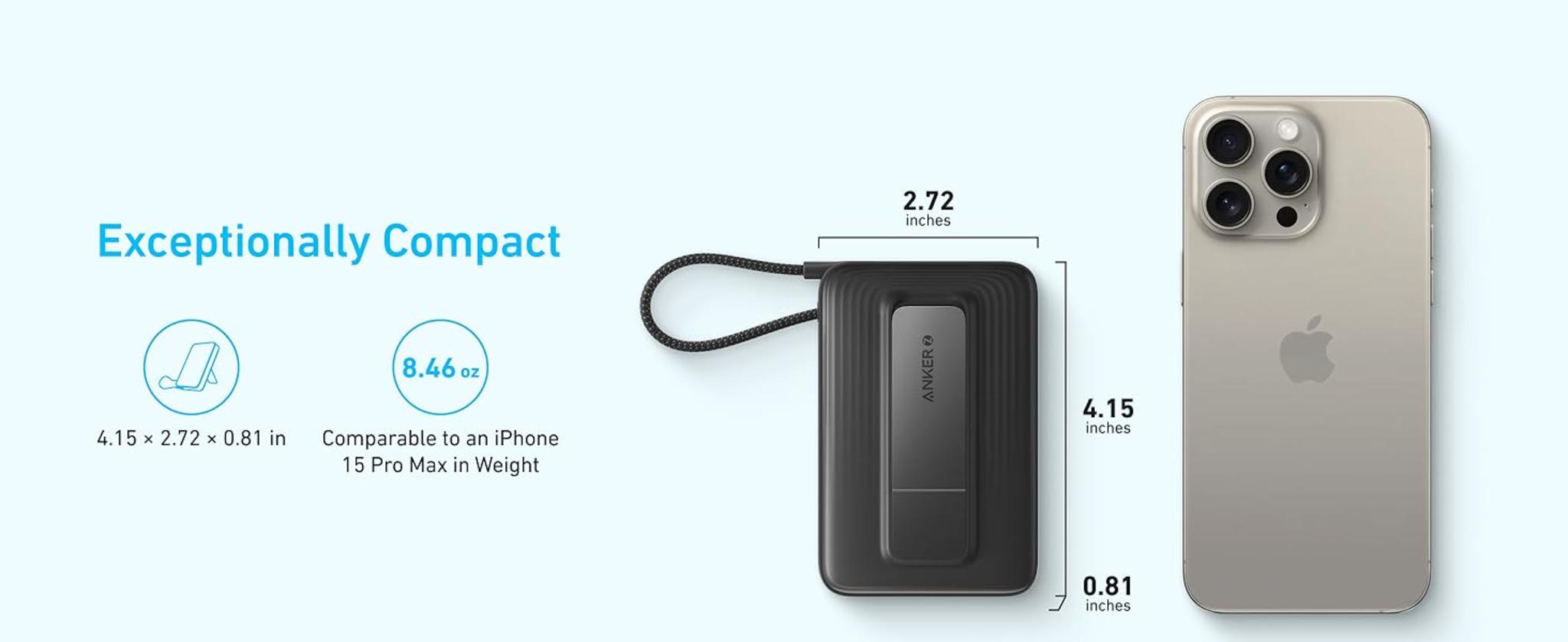 10,000mAh Magnetic Power Bank with 30W Fast Charging, Wireless Portable Charger with Adjustable Stand image 18