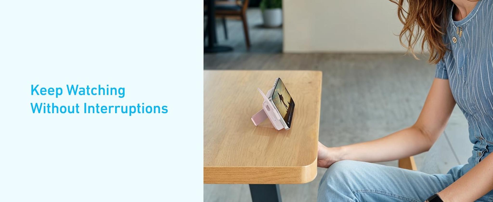 10,000mAh Magnetic Power Bank with 30W Fast Charging, Wireless Portable Charger with Adjustable Stand image 21