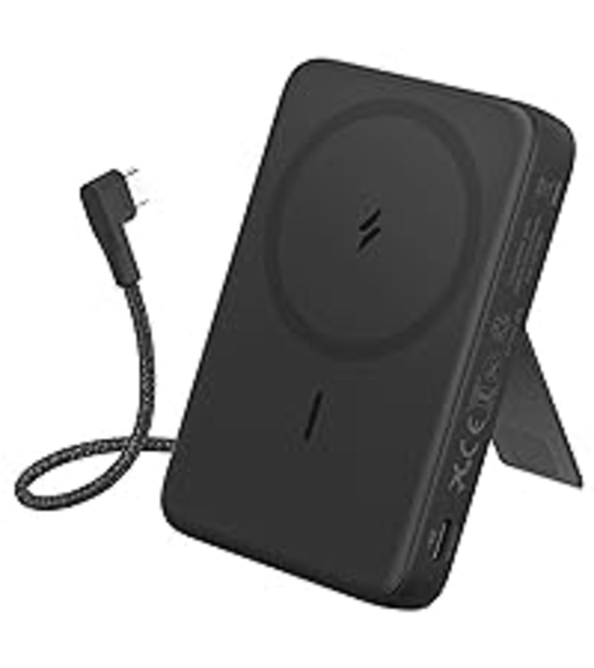 10,000mAh Magnetic Power Bank with 30W Fast Charging, Wireless Portable Charger with Adjustable Stand image 23