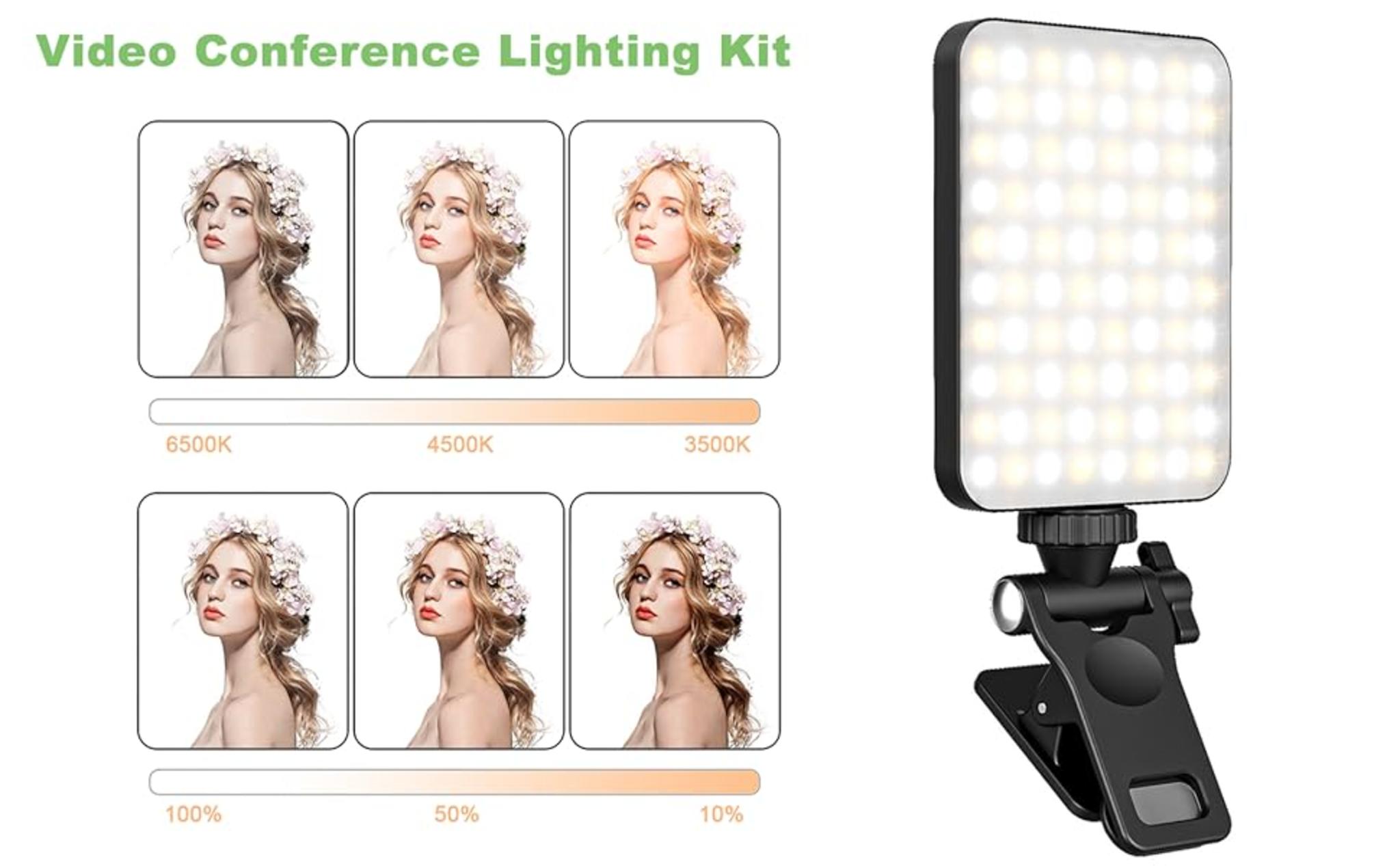 Rechargeable Clip-On Selfie Light with 3 Modes, 10 Brightness Levels & 2000mAh Battery image 7
