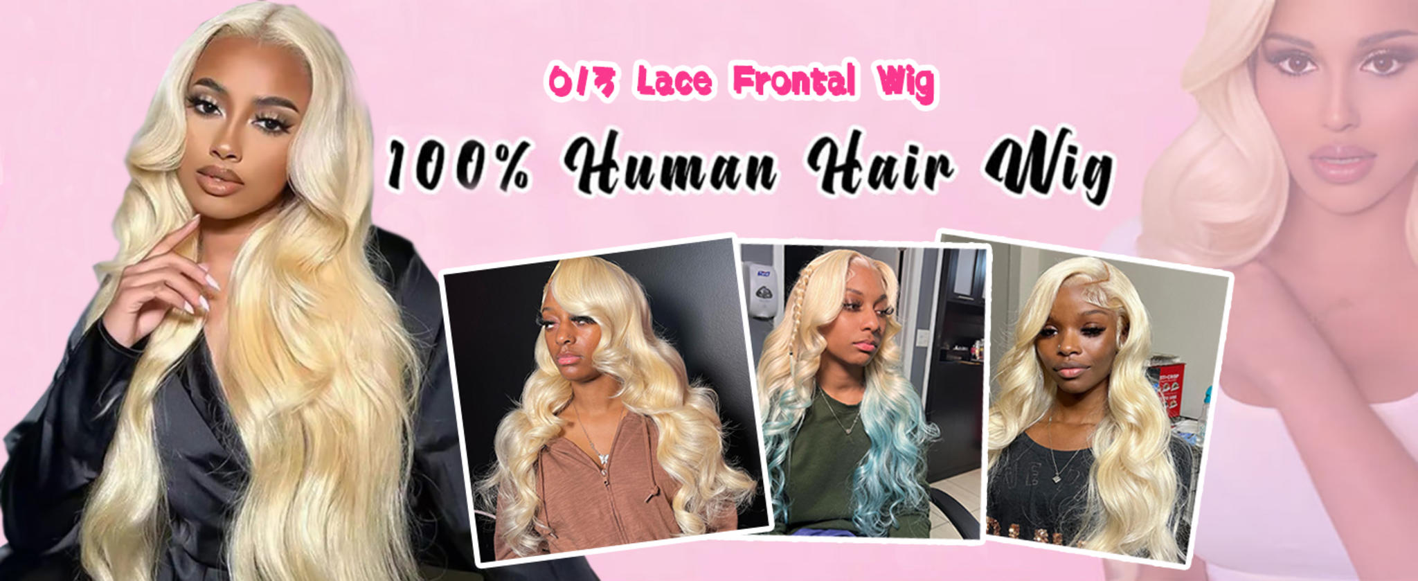 613 Blonde 28-Inch Body Wave Human Hair Wig image 7