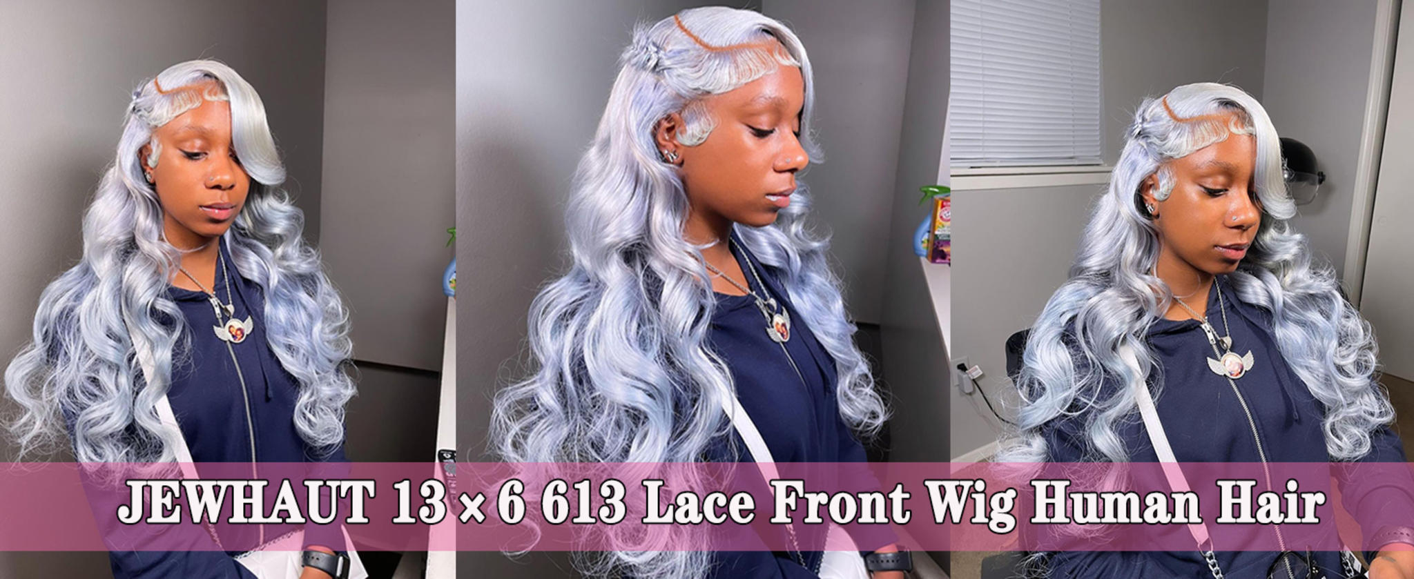 613 Blonde 28-Inch Body Wave Human Hair Wig image 13