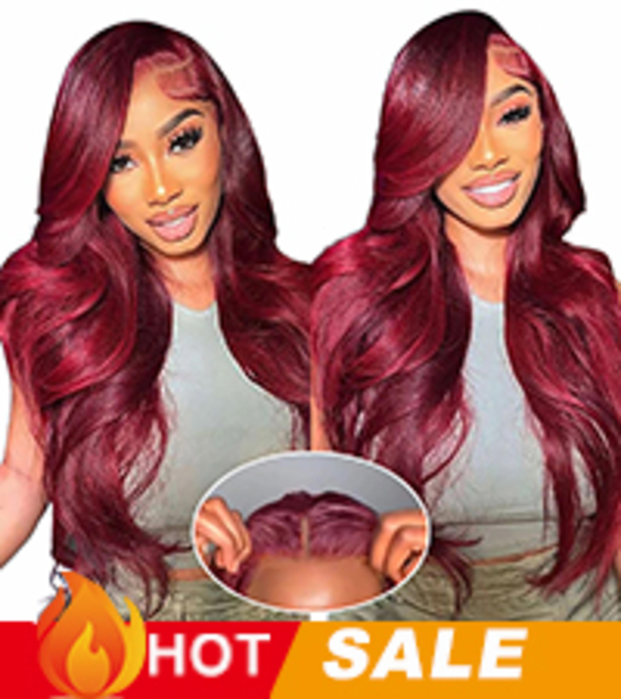 613 Blonde 28-Inch Body Wave Human Hair Wig image 19