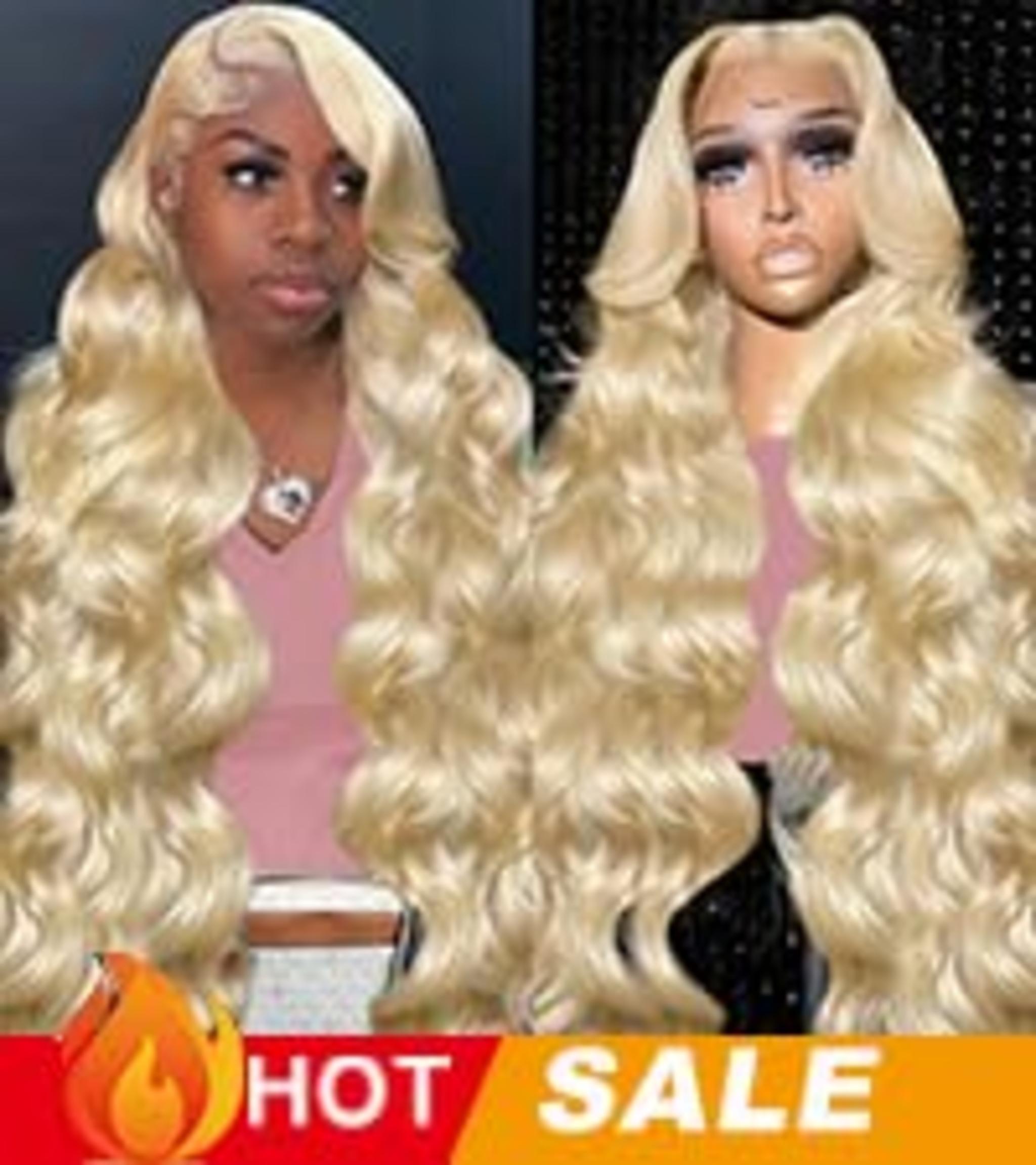 613 Blonde 28-Inch Body Wave Human Hair Wig image 22