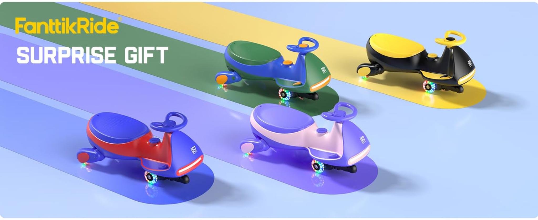 Electric Wiggle Car with Pedal - 2-in-1 Swing Car with 360° Steering & Bluetooth image 15