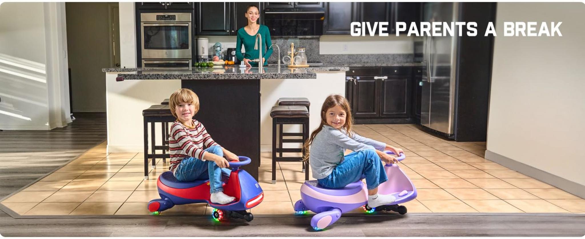 Electric Wiggle Car with Pedal - 2-in-1 Swing Car with 360° Steering & Bluetooth image 16