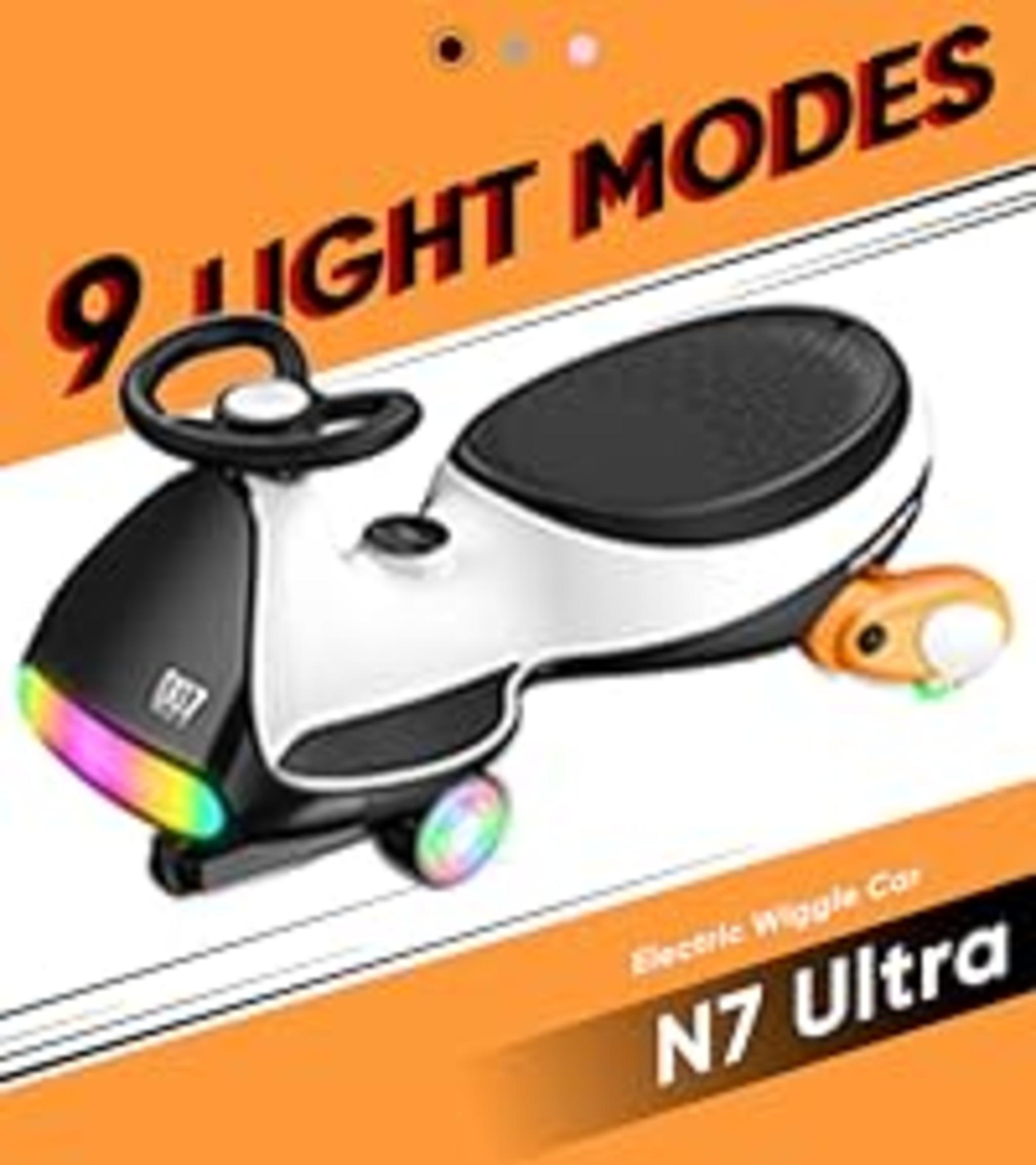 Electric Wiggle Car with Pedal - 2-in-1 Swing Car with 360° Steering & Bluetooth image 24