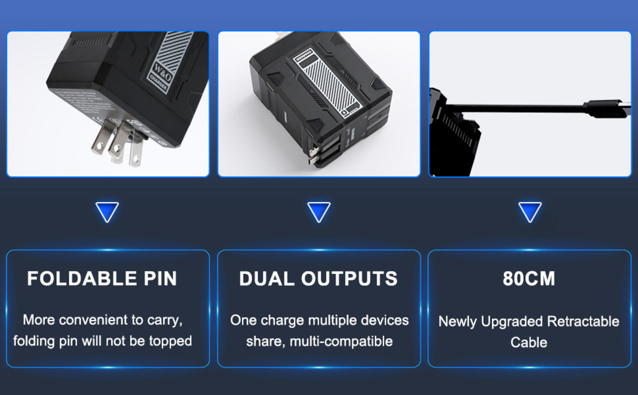 2-in-1 Retractable Wall Fast Charger 120W image 9