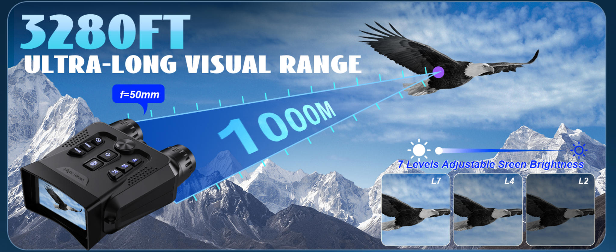 4K Night Vision Binoculars with 3.0" HD Screen image 10