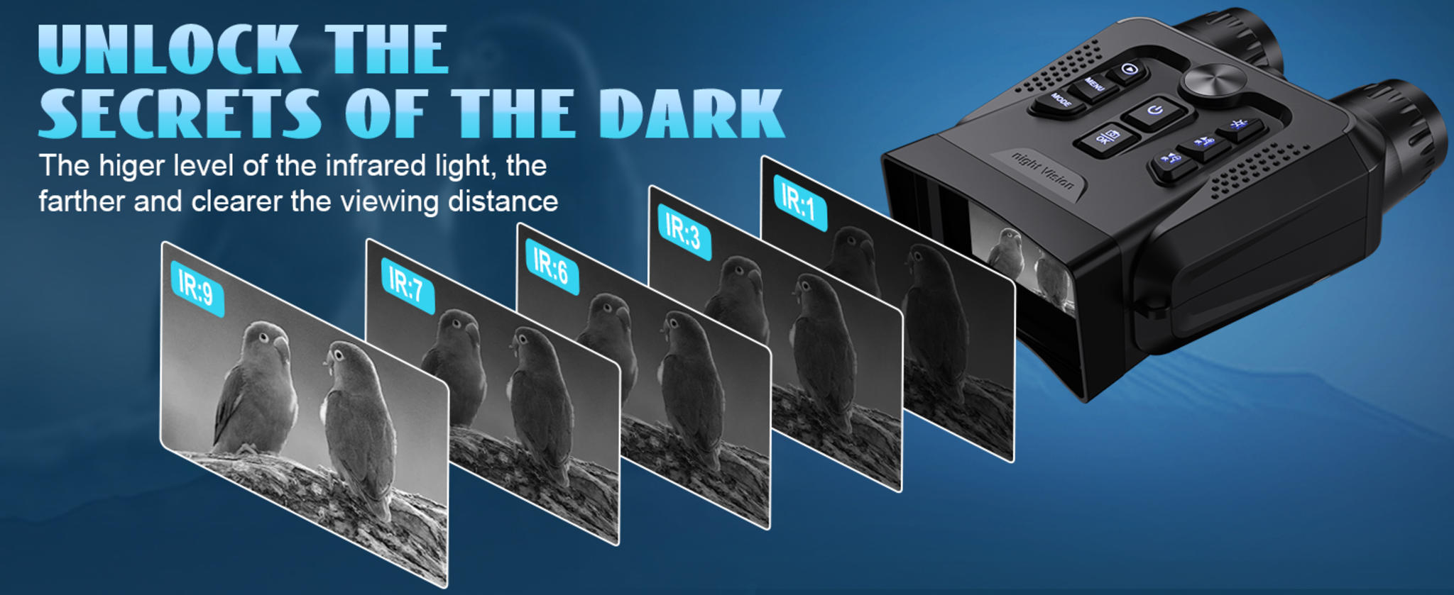 4K Night Vision Binoculars with 3.0" HD Screen image 11