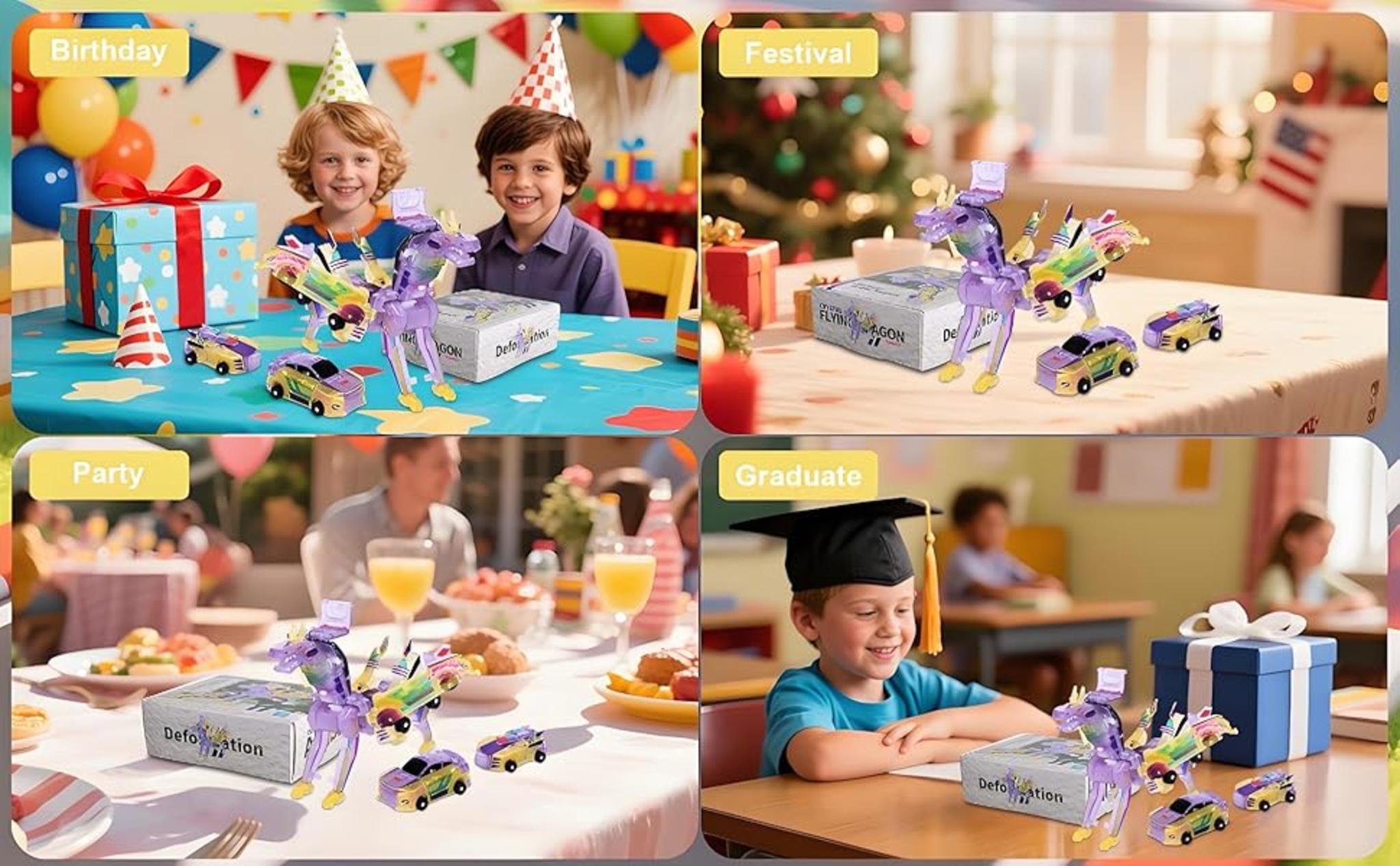 2-in-1 Magnetic Collision Dinosaur Car Toy | Transformable Robot Toy for Kids image 13
