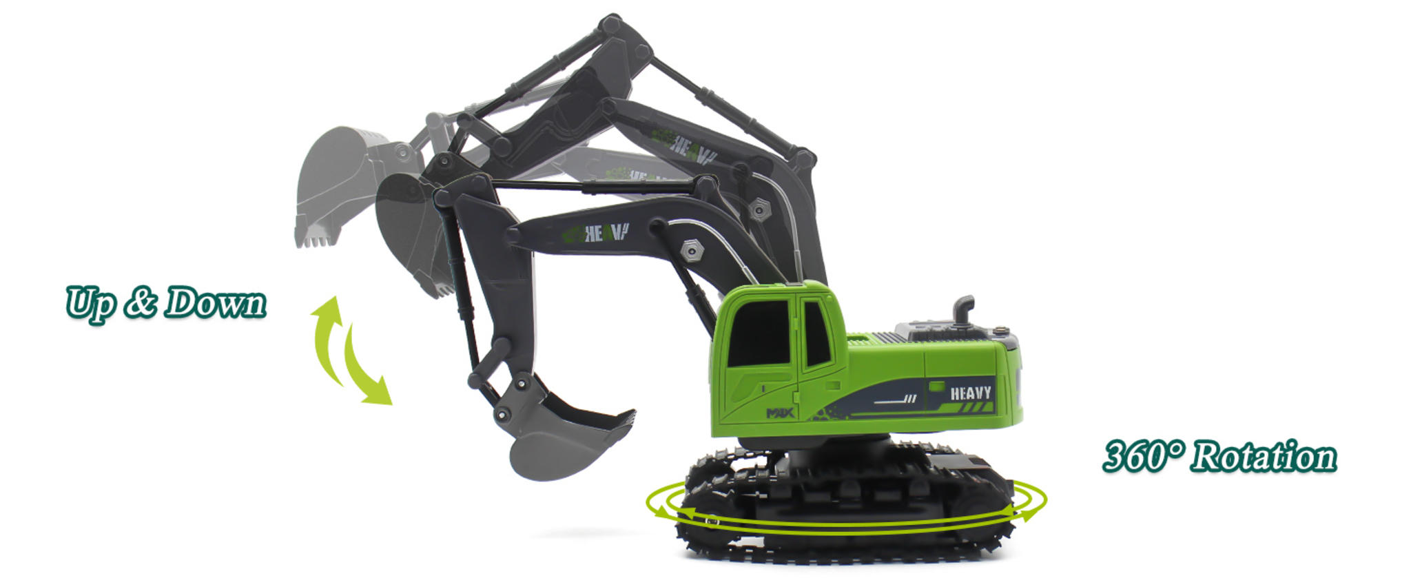 1:12 Scale RC Semi-Truck & Excavator Toy Set with Sound and Lights image 11