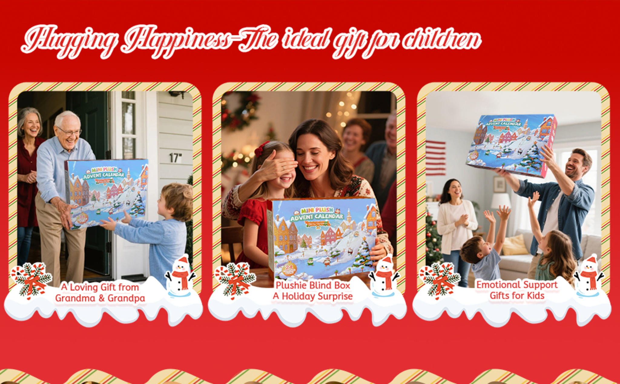 2025 Christmas Advent Calendar with 24 Mini Plush Toys – 3.15" Squishy Stuffed Animals image 8