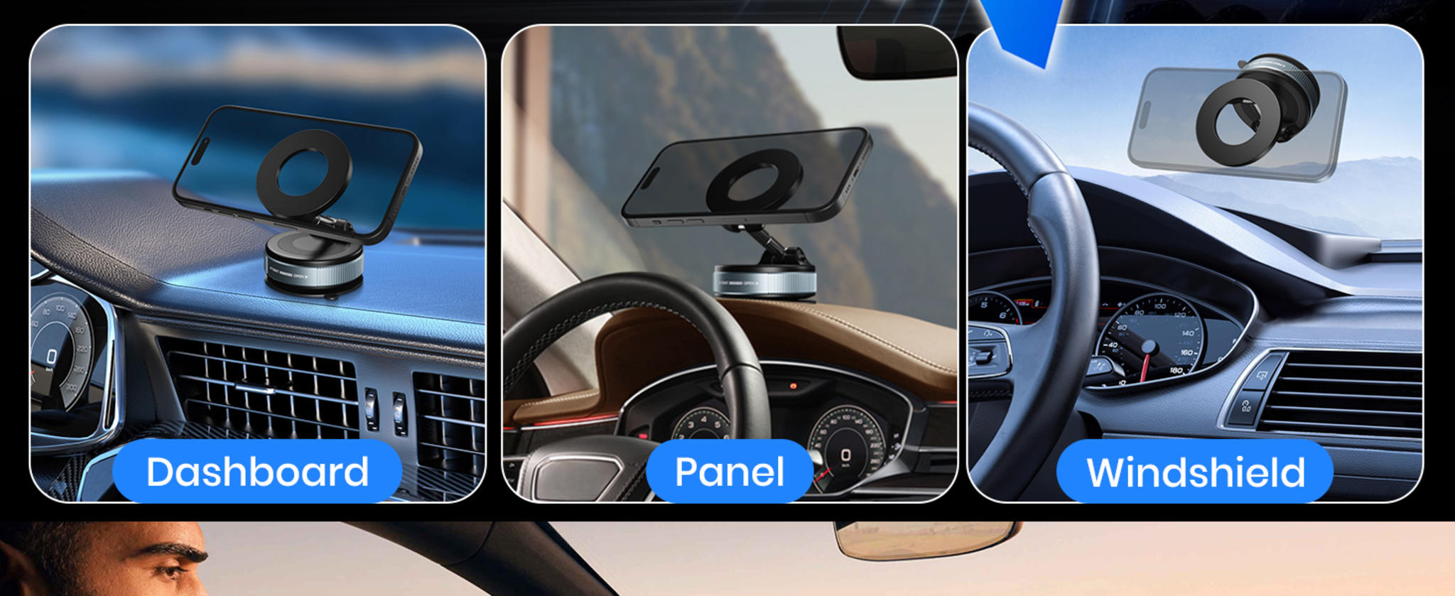 360° Vacuum Magnetic Phone Holder - Foldable Multi-Surface Mount image 12