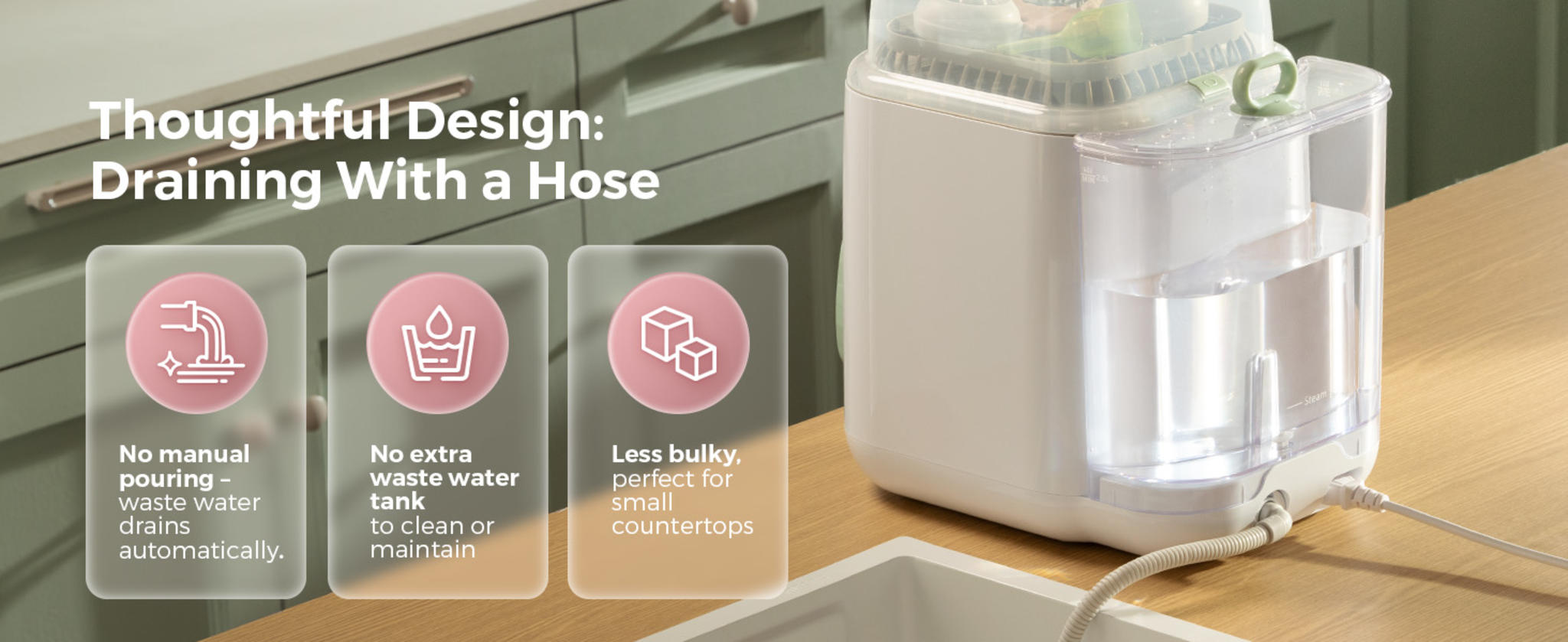 All-in-One Baby Bottle Washer, Sterilizer & Dryer image 17