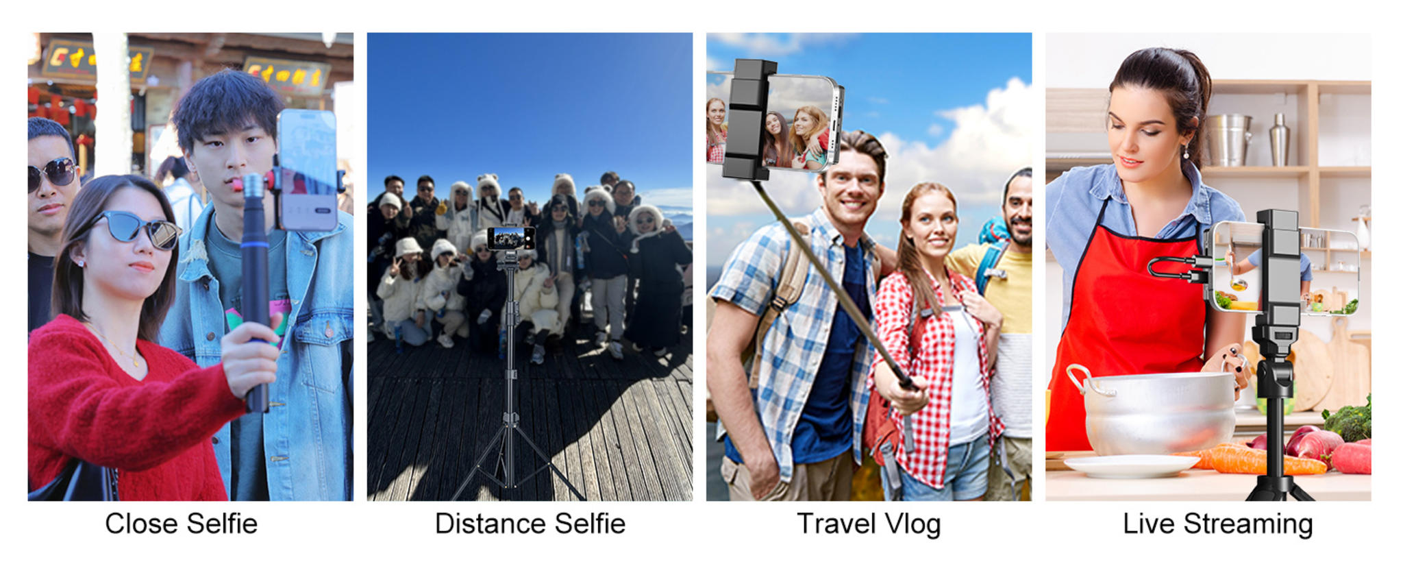 Magnetic Phone Vlog Selfie Monitor Screen - 1080P Wireless & 4K Wired Recording image 17