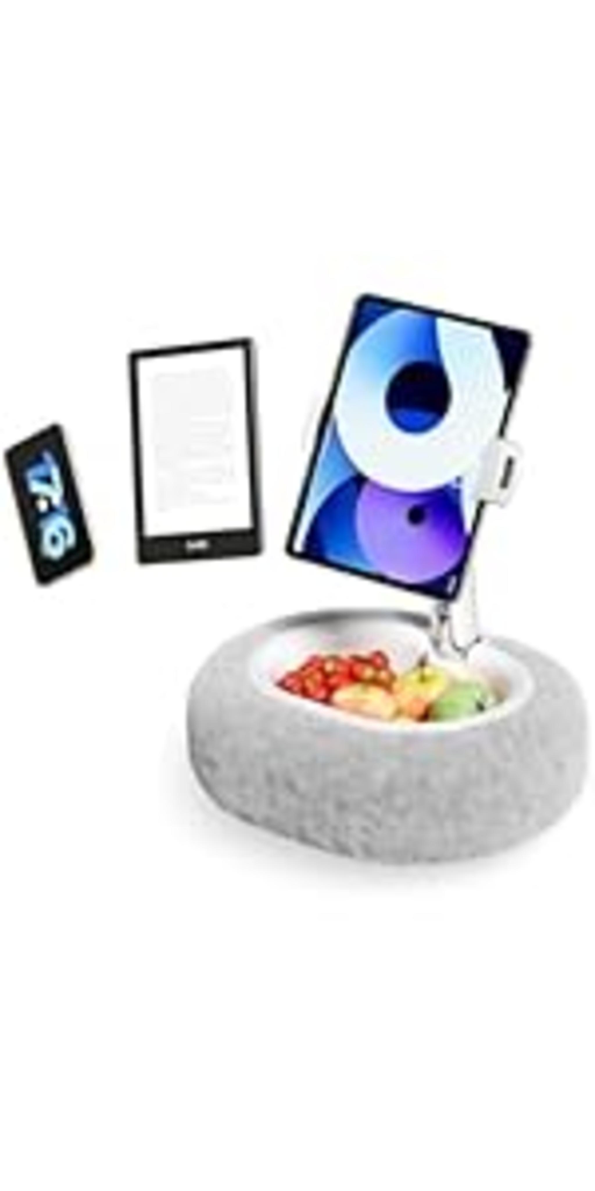 Adjustable Tablet Pillow Stand with Snack Bowl image 17