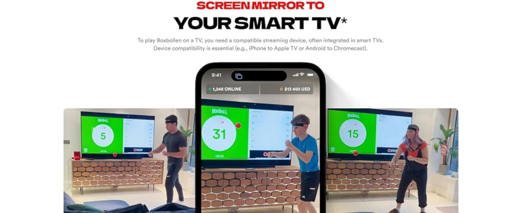 Boxing Reflex Ball with App Counter - Adjustable Home Workout Game image 7