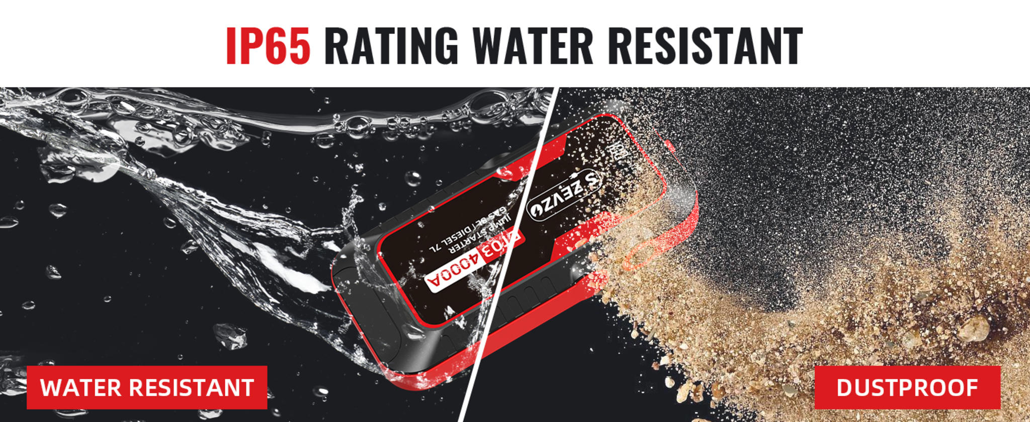 4000A Peak Car Jump Starter for 8.0L Gas & 7.0L Diesel Engines image 13