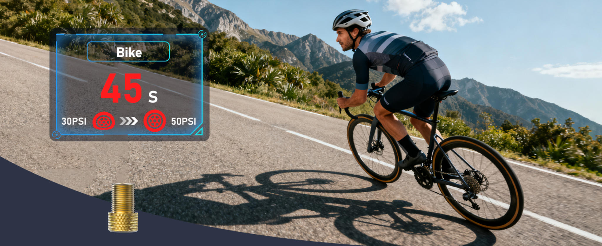 150PSI Cordless Portable Air Compressor with Auto Shut Off, LED Light for Car Tires image 13