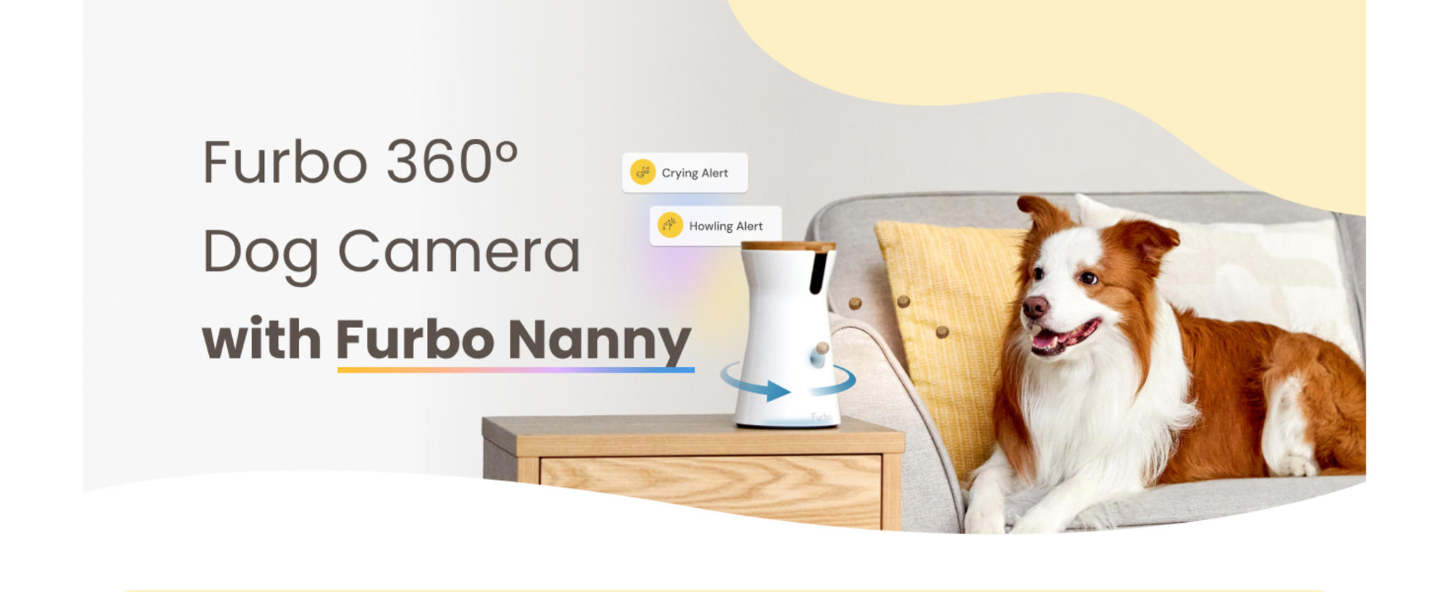 360° Dog Camera with Treat Dispenser - Home Security & Pet Monitoring with Subscription image 7