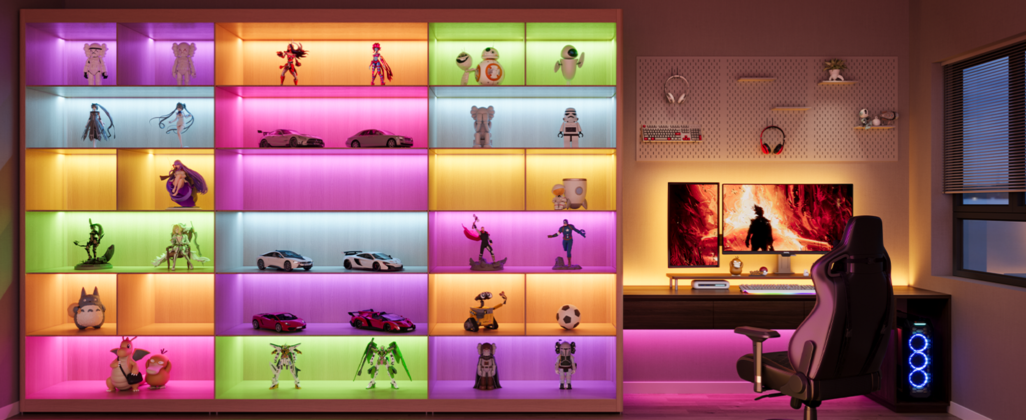 100ft RGBIC Smart LED Strip Lights - Alexa & Google Assistant Compatible image 10