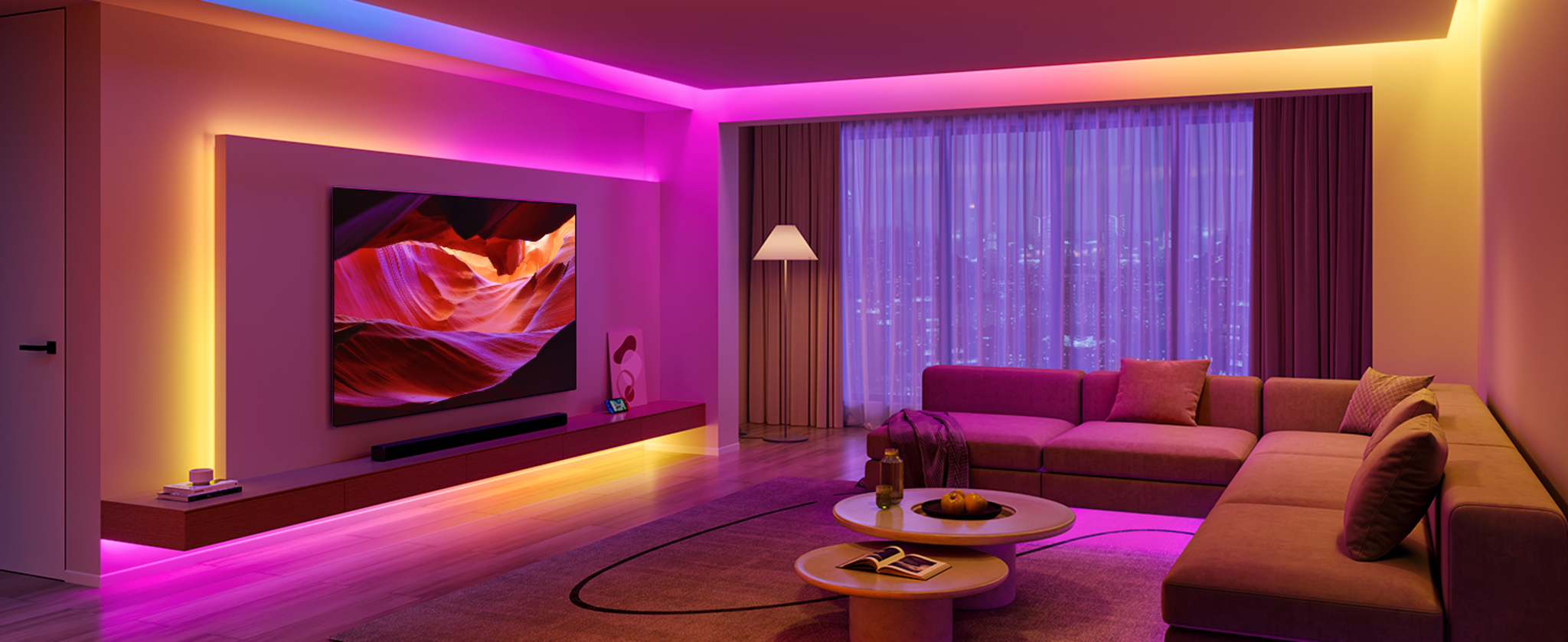 100ft RGBIC Smart LED Strip Lights - Alexa & Google Assistant Compatible image 11