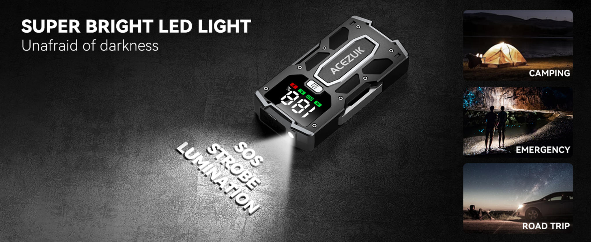 12V 8-in-1 Jump Starter with 6000A Peak, Quick Charge Power Bank for 7.0L Gas/5.5L Diesel Engines image 9