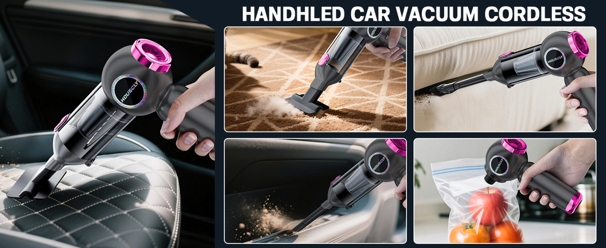 25000Pa Cordless Handheld Vacuum with 4-in-1 Functions - 40 Min Runtime image 10