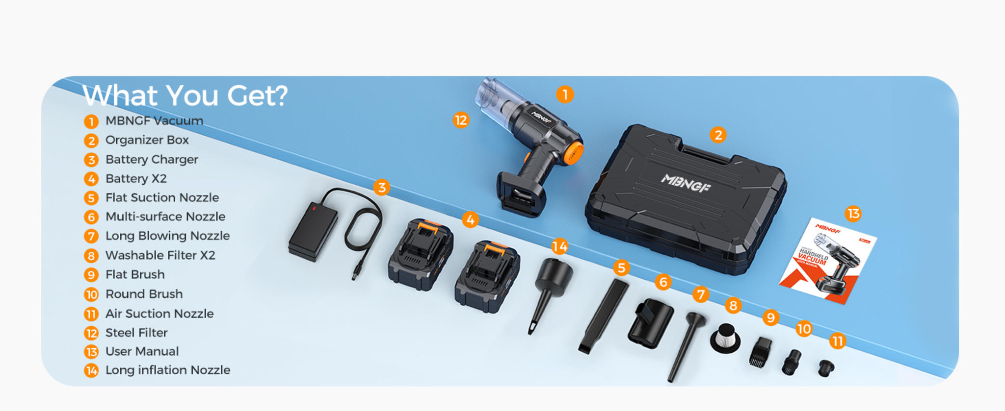 35000PA Cordless Handheld Vacuum Cleaner with Blower Function, 60 Min Battery image 18