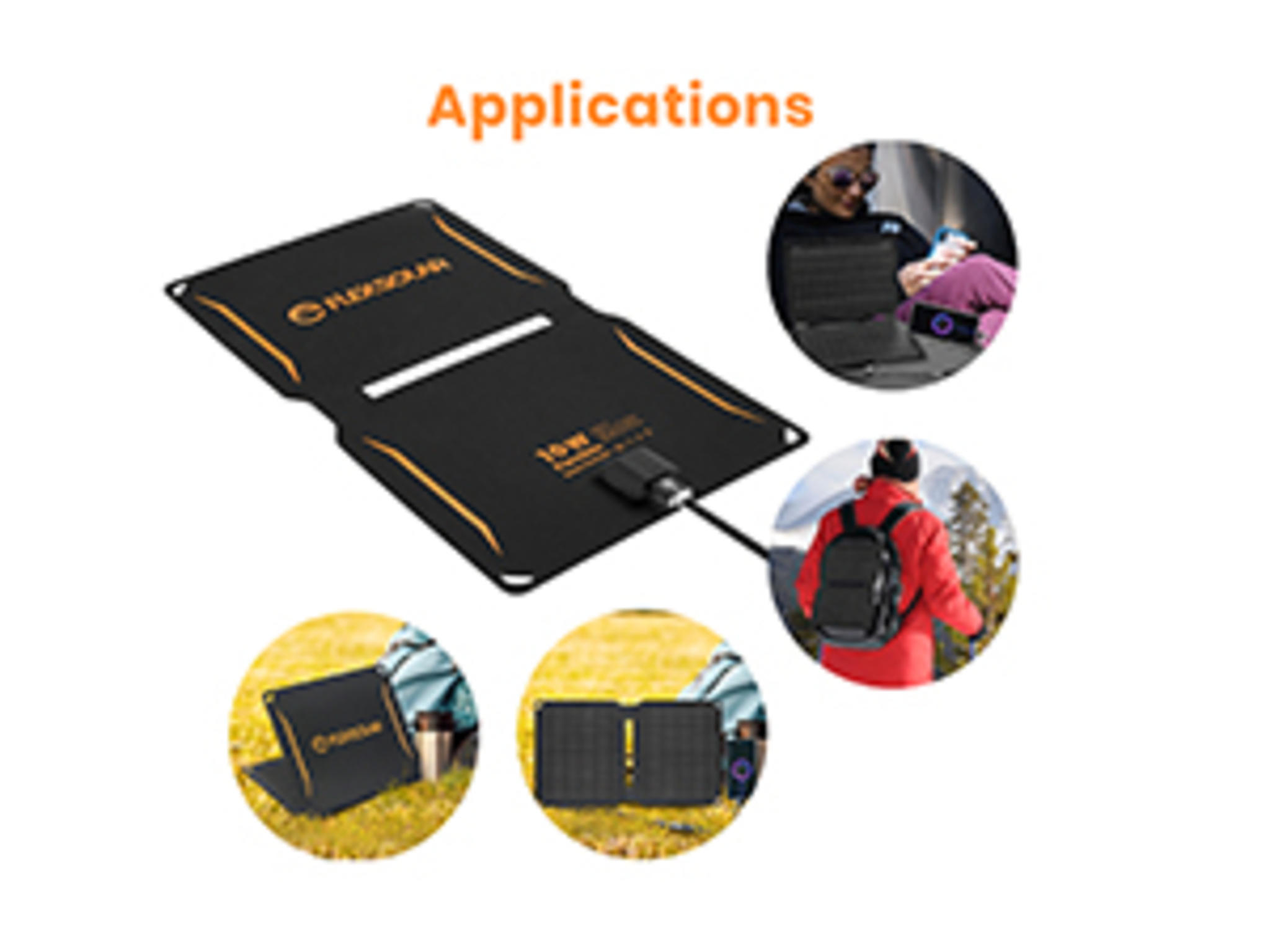 40W Foldable Solar Panel Charger with USB-C & USB-A Outputs image 11